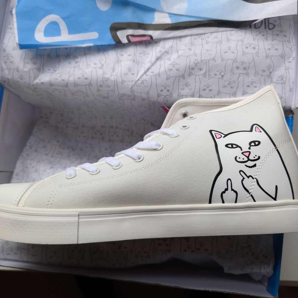 Ripndip Lord Nermal High-Tops with UV Reactive Design Size 12 BNIB